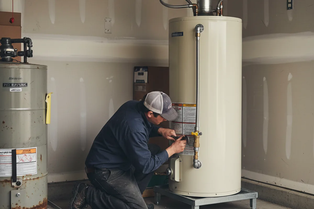 Water heater and shutoff valve replacement in Littlestown